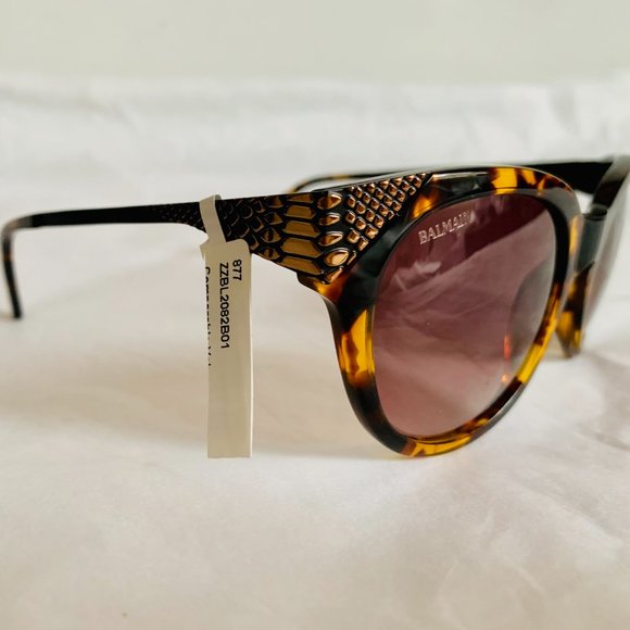 NEW WITH CASE! BALMAIN PARIS 53MM MODIFIED  CAT EYE SUNGLASSES main image 7